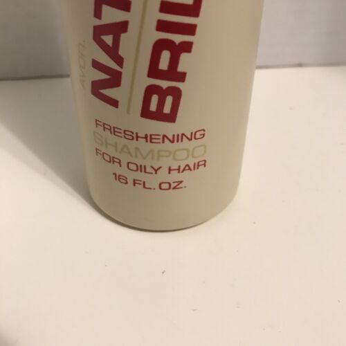Avon Natural Brilliance Freshening Shampoo For Oily Hair 16 oz 1986 New Sealed - Picture 2 of 3