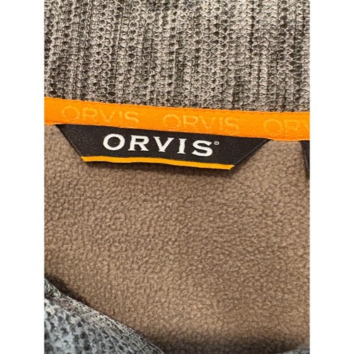 Orvis Pullover Maglione Trapuntato Spalle Patch Grigio Uomo XL - Foto 2 di 9
