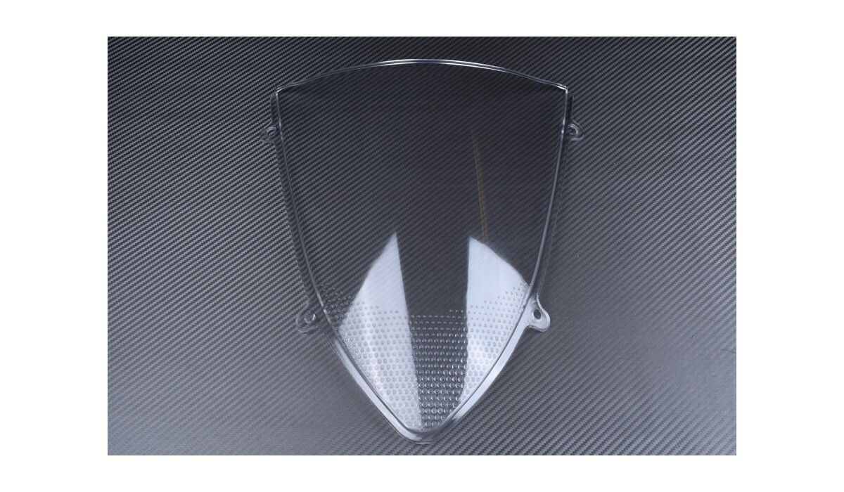 Bulle transparente avec adhésif orange pour moto Kawasaki Ninja 250R 2008-2012