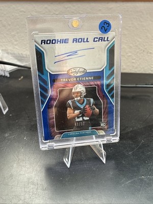 2025 Certified -Rookie Roll Call Auto Trevor Etienne #RRC-TEE  /50 (AU, RC) Blue