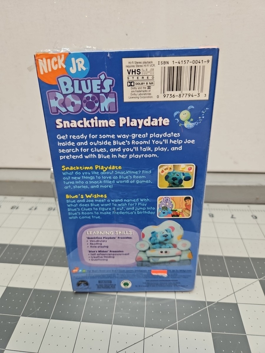 Blues Room - Snacktime Playdate (VHS, 2004) Nick JR Vintage Rare