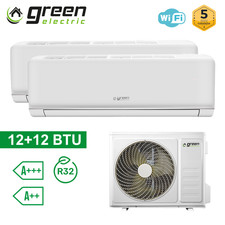 Climatiseur double 12000+12000 Btu WiFi R32 A++/A+ Green Electric PLUS
