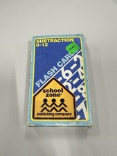 School Zone Subtraction 0-12 Flash Cards Math Educational Toy Learning Game