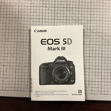 Canon EOS 5D Mark III Digital Camera Instruction Manual / User Guide In English