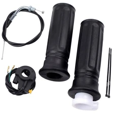 7/8" Twist Throttle Accelerator Handle Grips, 75" Throttle Cable With ON OFF ...