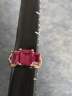 Cute Pink And Gold Tone Ring Size 7 -7 1/2 — photo 1