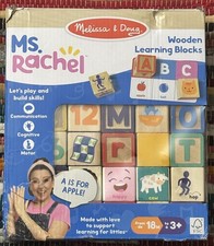Melissa  Doug, Ms. Rachel Letter Number and Picture Wooden Learning Blocks