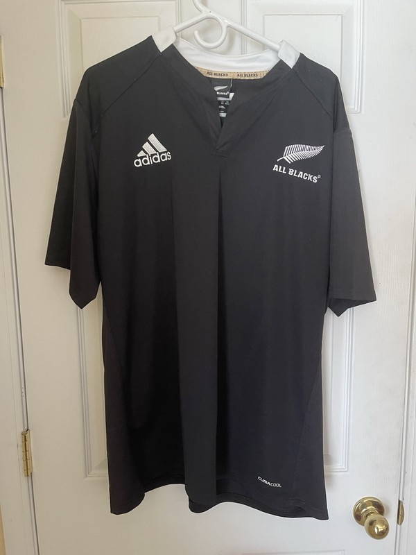 adidas New Zealand All Blacks Rugby Jersey sz 2XL