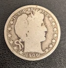 1906 D Barber Half Dollar