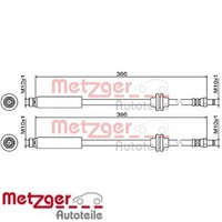2X Bremsschlauch Metzger 4111470 2 BremsschläUche Rechts Links Hinten