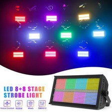 US 200W Strobe Wall Wash Light DMX 960LED RGBW Flash DMX DJ Stage Lighting Disco