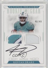 2016 Panini National Treasures Prime 40/49 Kenyan Drake #15 Auto 5yr