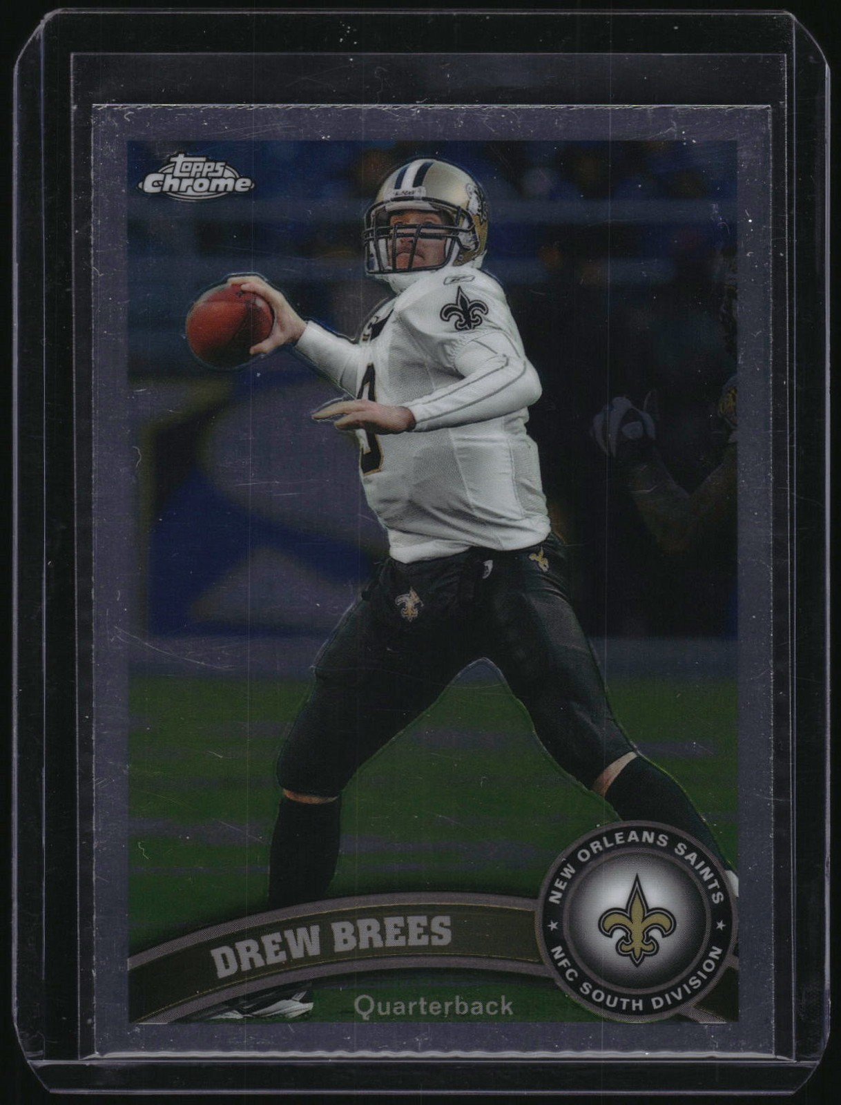 2011 Topps Chrome Refractor Drew Brees Saints QB #130