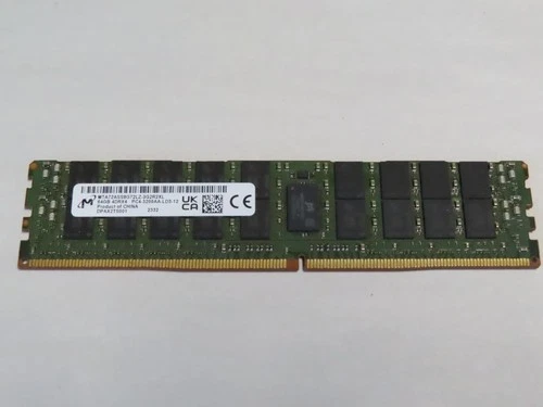 MICRON 64GB PC4-3200 MTA72ASS8G72LZ-3G2R2XL ECC DDR4 LRDIMM SERVER MEMORY