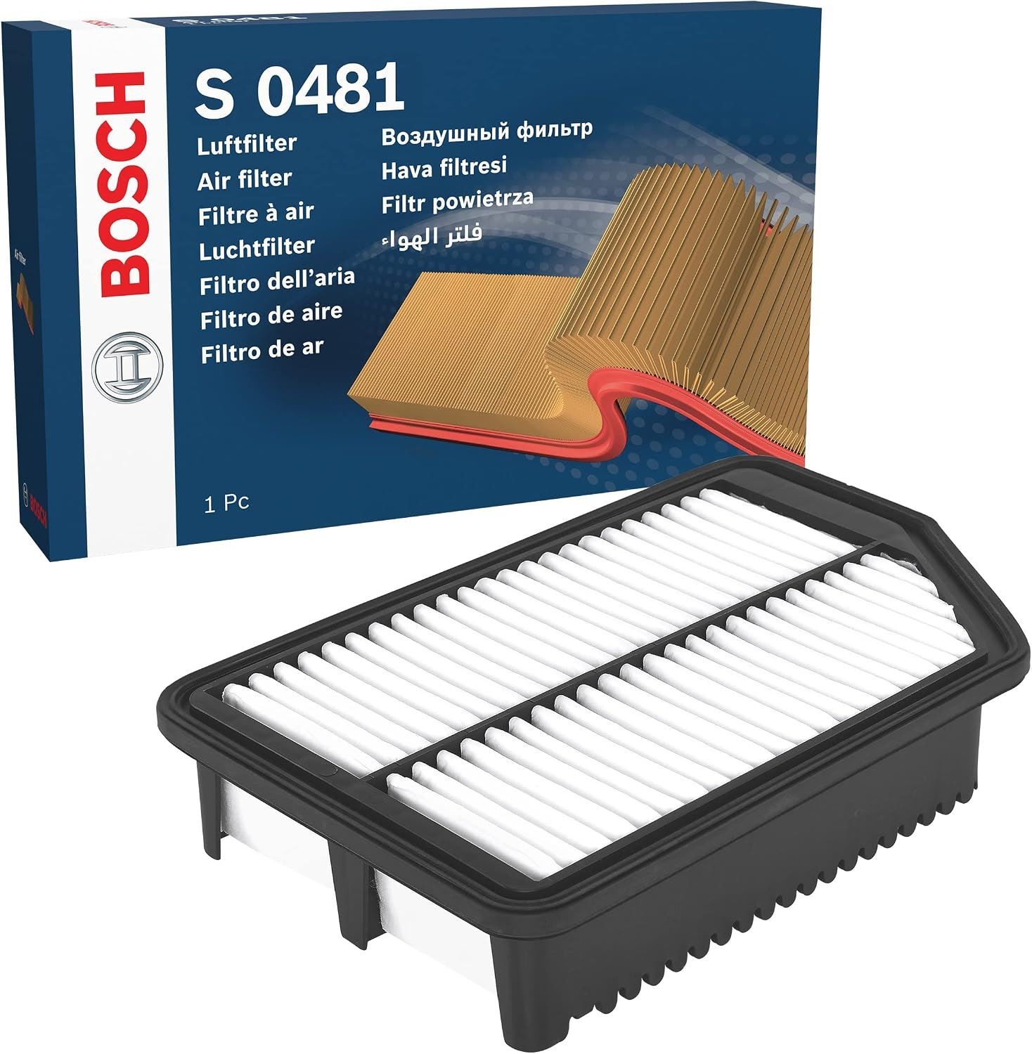 Bosch Paper Air Filter Insert S0481 OEM for Hyundai i30 & Kia Cee'd / Pro Cee'd - Image 19
