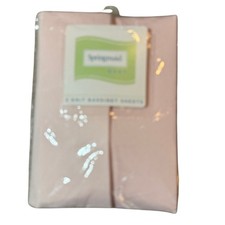 Springmaid Baby 2 Knit Bassinet Sheets Pink 100 Cotton
