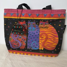 Laurel Burch Bag Purse Handbag Cat Feline Friends Mini 11 Square Tote NWOT FOB