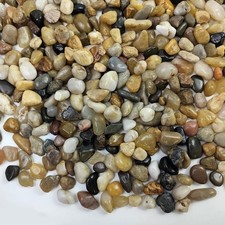 Aquarium Gravel 1/4 Inch Pebbles for Indoor Plants 1 Pound Polished Fish Tank