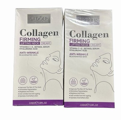 2X Sadoer Collagen Firming Lifting Neck Cream Anti-Wrinkle Rejuvenated Exp 06/28