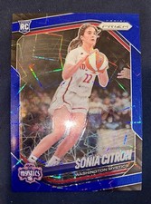 🔥2025 Panini Prizm WNBA #122 Sonia Citron Rookie Blue Velocity Prizm (RC) (SP)