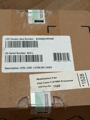 Intel Core i7-6700K 4.0 GHz Quad-Core (BX80662I76700K) Processor