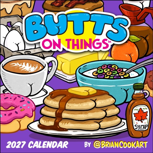 Butts On Things Calendar 2027, Wall Calendars, Month To View, Humour, Gift - Image 3