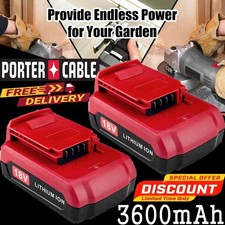 2PACK 3.6Ah Lithium Ion Battery FOR Porter Cable 18V PC18B PC18BL PC18BLX Tool