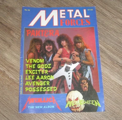 Metal Forces 1986 magazine #16 Lee Aaron PANTERA The Godz EXCITER Bret Michaels - Image 1 of 4