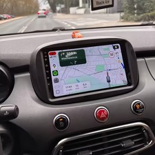 Autoradio Android 9" CarPlay Wireless Android Auto GPS per Fiat 500X 2014–2023