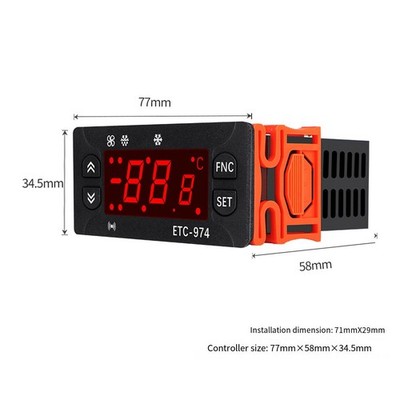 ETC-974 Temperiergerät für Klima- und Kühlhäuser
