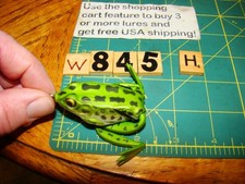 W0845 H LUNKERHUNT SOFT RUBBER WEEDLESS FROG LH FISHING LURE