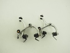 Vintage Shimano 600 BR-6208 Road Bicycle Rim Brake Caliper Set Silver w/ Pads