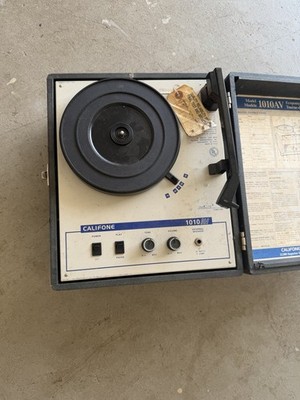 VTG CALIFONE 1430C Portable Record Player/Turntable/Phonograph w/ Lid
