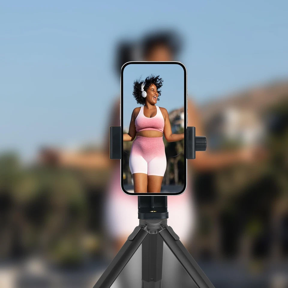 Phone Tripod Mount Adapter with Camera Remote Controller, Cell Phone Holder C... - Image 2 of 4