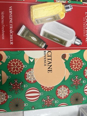 L Occitane Geschenkset Verbena Freshness Showegel Body Milk Hand Cream Gel Neu