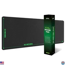 XXL 55” x 23” Gaming Mouse Pad - 5mm Thick Extended Mat - Full Desk Coverage