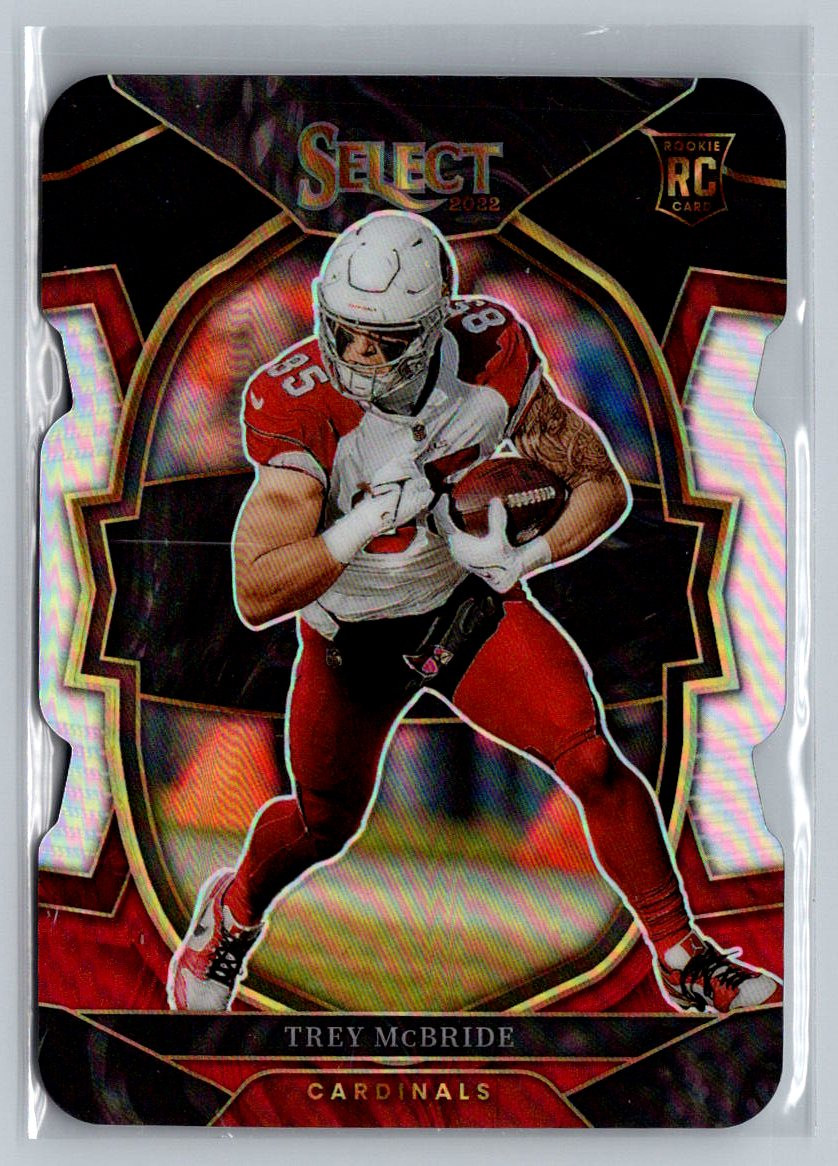 2022 Panini Select #11 Trey McBride Black and Red Prizm Die Cut