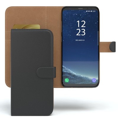 Tasche für Samsung Galaxy S8 Plus Handytasche Schutzhülle Klapp Case Schwarz