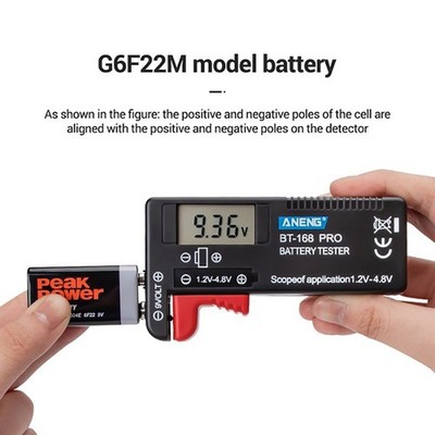 Digital Battery Capacity Volt Tester Check Battery Voltage Current Meter Tes'yg