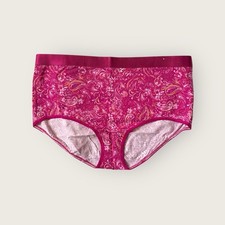 Lane Bryant Cacique Cotton Full Brief Panty Wide Shine Waistband 22/24 Pink
