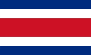 Costa Rica Flag Self Adhesive Vinyl Sticker