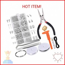 PAXCOO Jewelry Making Supplies Kit - Jewelry Repair Tool with Accessories, Plier