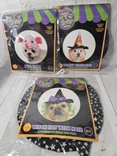 Rubíes Tienda de Mascotas Halloween Perro Disfraces Lote de 3 Nuevos Coloridos Cerdo, Bruja