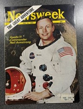 Newsweek Magazine July 21, 1969 Neil Armstrong The Moon Age Space Travel Apollo