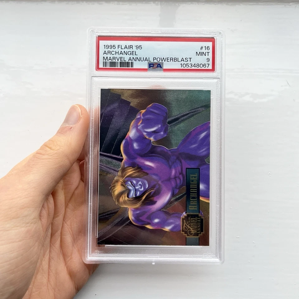 Marvel Comics 1995 Flair Archangel PSA Graded Card Rare X-Men Holo Foil Vintage - Image 3 of 4