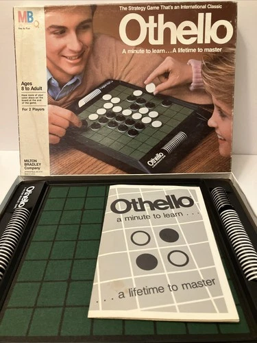 VINTAGE Othello Milton Bradley 1986 Classic Board Game Strategy Complete