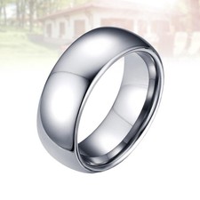 Fashion Finger Simple Tungsten Bachelor Accessories Men Size 8