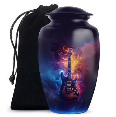 Band Guitar Urns for Ashes Adult Men & Women (10 Inch)