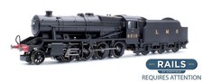 HORNBY 'OO' GAUGE R2228 LMS BLACK 2-8-0 CLASS 8F 8510 STEAM LOCOMOTIVE