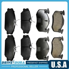 Front Rear Disc Brake Pad Set fits 2002-2006 Renault Clio